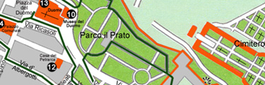 Uitsnede Arezzo wandeltocht